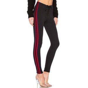 YEEZY Season 5 Size M Womens Stripe Football Legging in Ink Ruby